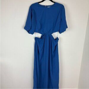 Elegant Blue Mini Dress